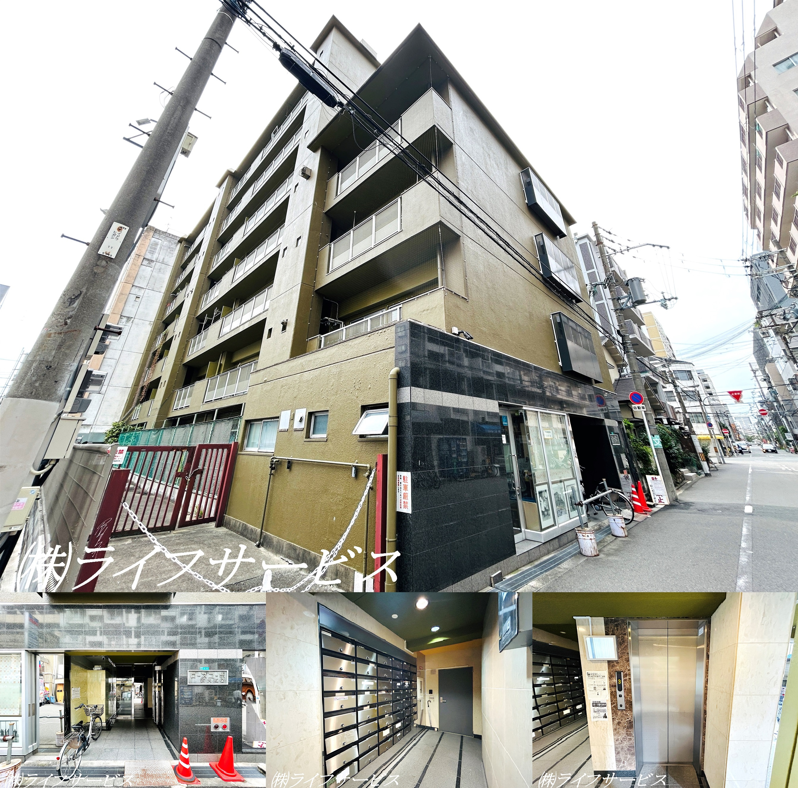 ローズコーポ新大阪第２の外観と共用部