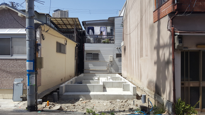 【現場進捗】尼崎市東大物町限定1区画｜駅近1980万円3階建の最新情報です。の画像