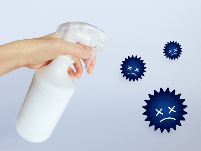 感染症予防に身近なものの消毒を！