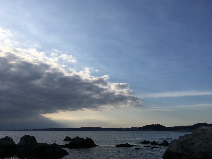 本日の森戸海岸の画像