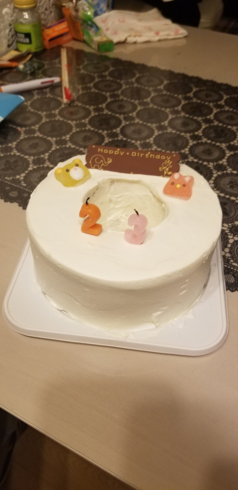 誕生日ケーキの画像