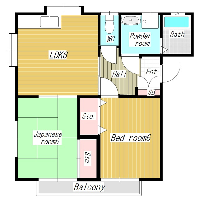 駅近!収納多めな広々2LDK!の画像