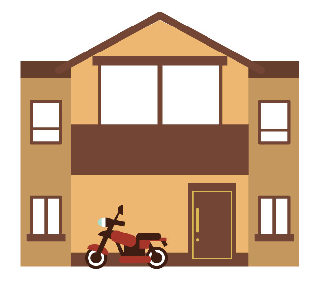 バイクガレージのある家/売地・建築条件付き売地を検討する場合、お客様好みの間取りを作成します。の画像