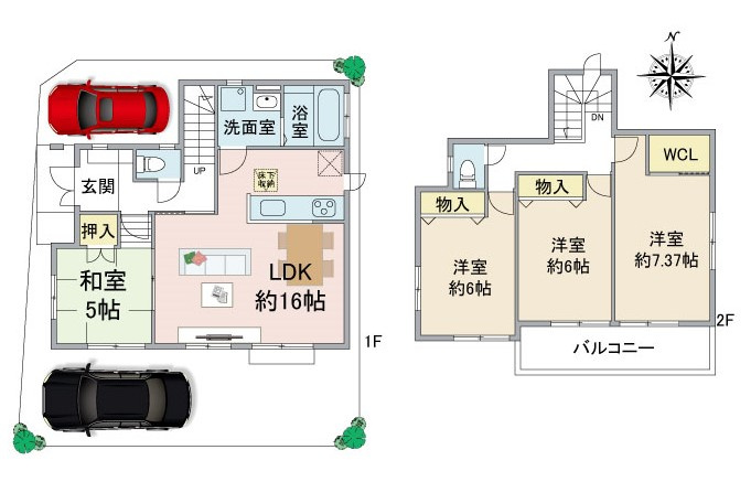 【新規販売】伊丹市平松1丁目新築戸建｜完成済み限定2区画です。の画像