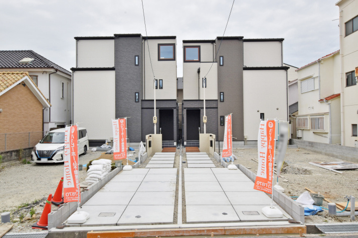 【現場進捗】伊丹市稲野町新築戸建残2区画｜完成済み即引渡可能です！の画像
