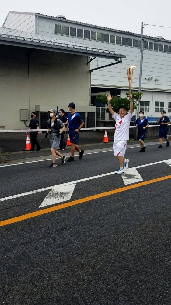 ７月８日：聖火リレーが三郷市を通過しました！の画像