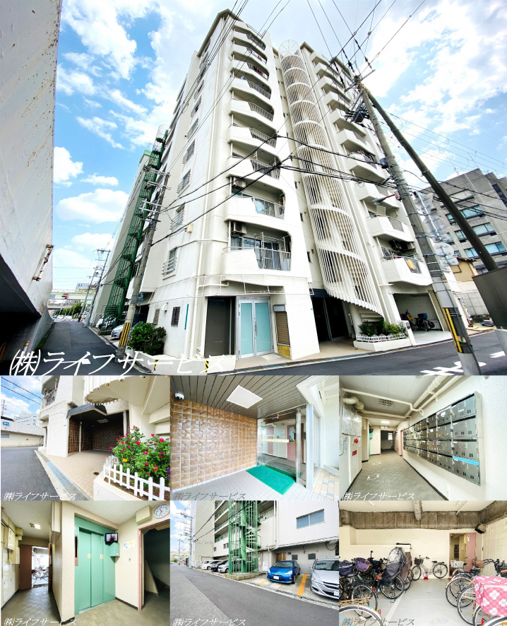 サニーヴィラ十三の外観と共用部