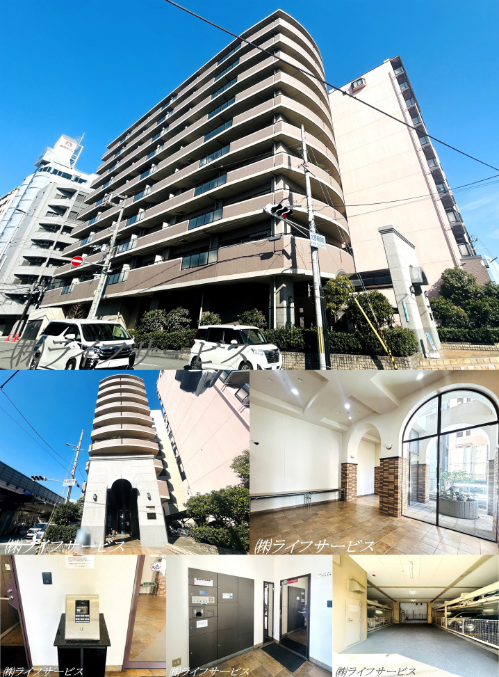 ローレルコート十三公園の外観と共用部