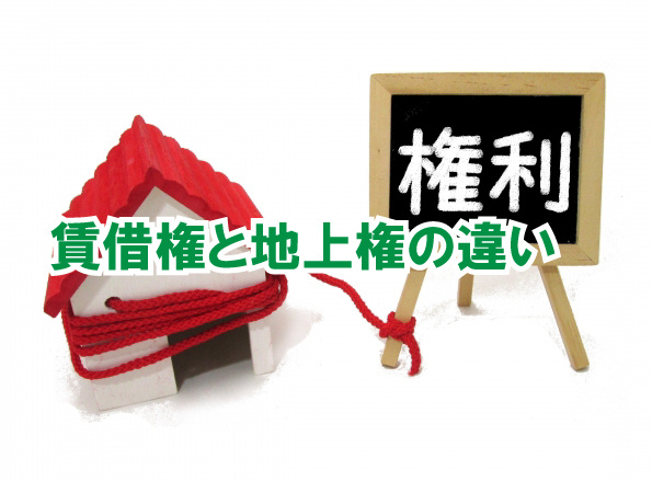 賃借権と地上権の違いの画像