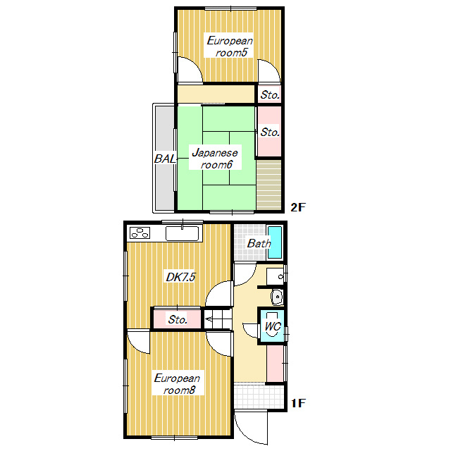 広々とした2階建て貸家♪の画像