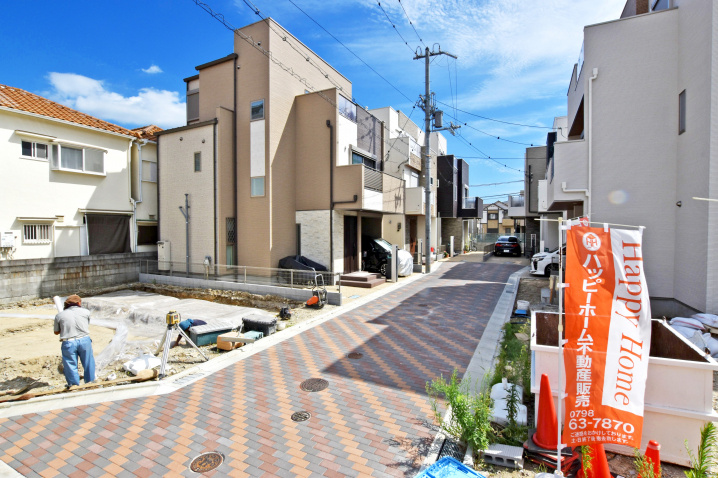 【現場進捗】西宮市津門呉羽町全8区画開発分譲地｜最新情報です。の画像