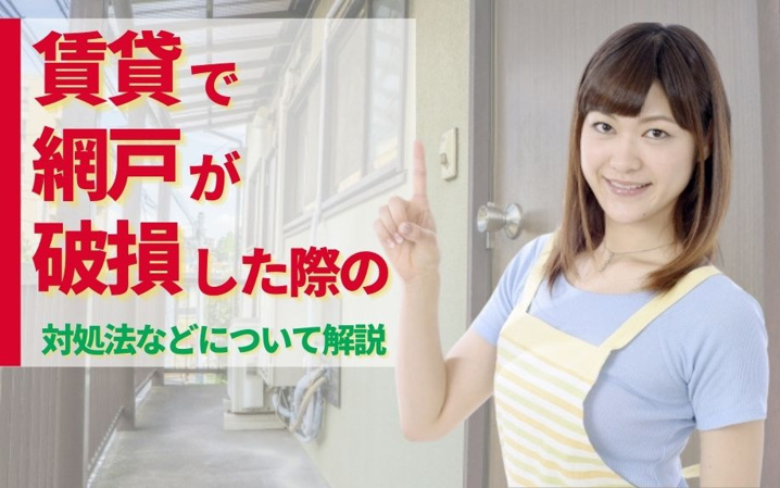 賃貸で網戸が破損した際の対処法などについて解説