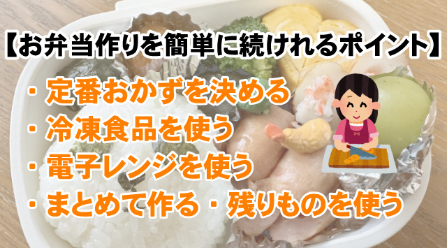 【最新版】一人暮らしのお弁当作りを簡単に続けれるポイントのコツ！の画像