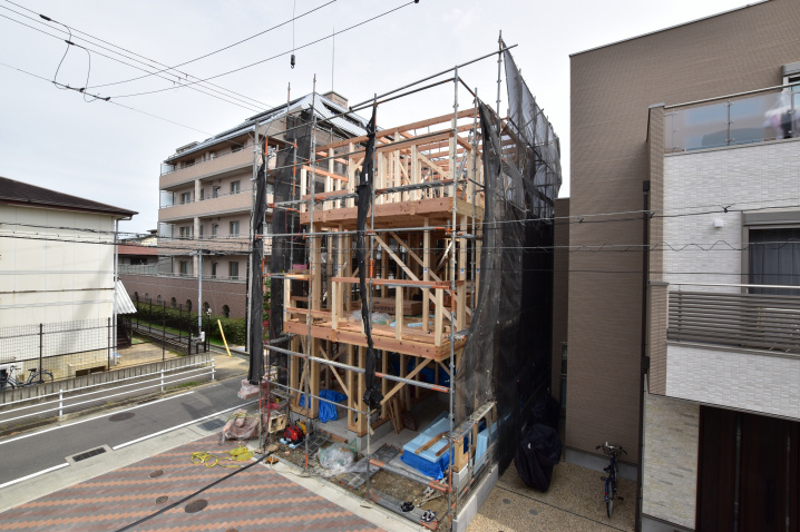 【現場進捗】西宮市津門呉羽町新築戸建｜8号棟の最新情報です。の画像