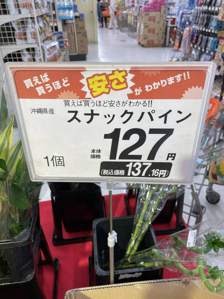 沖縄のスーパー♪～スナックパイン～の画像