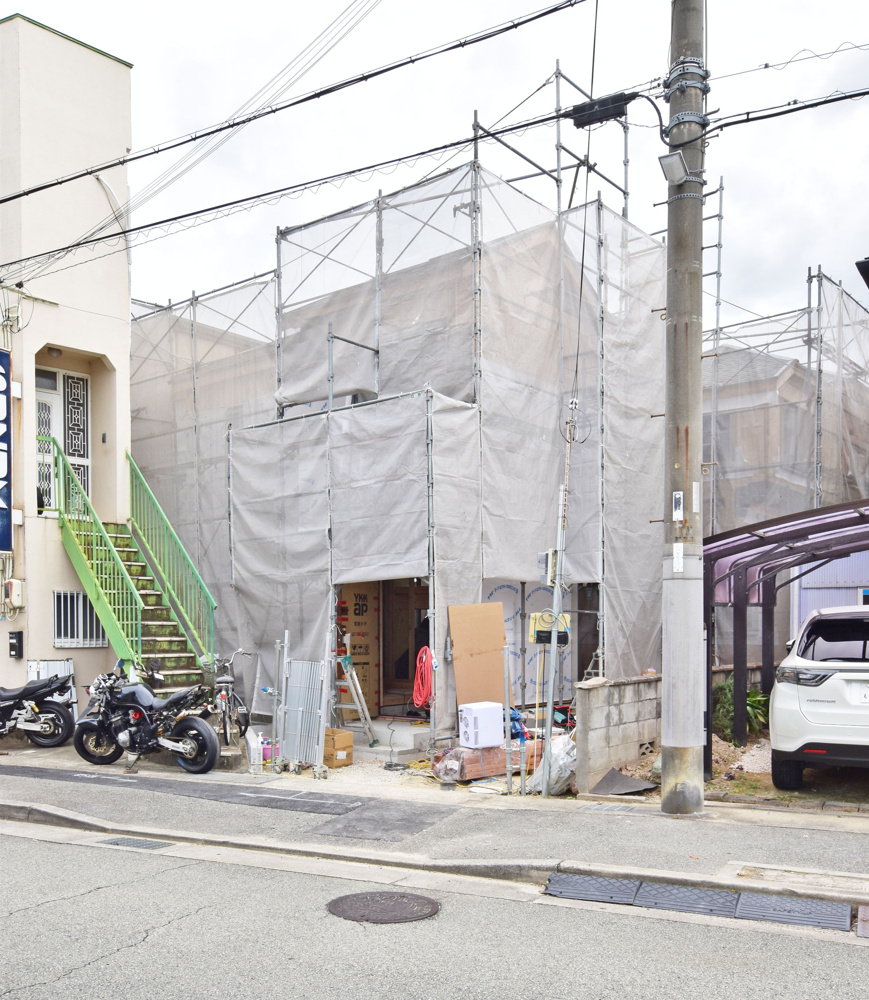 【現場進捗】伊丹市南野北3丁目新築戸建｜全3区画の最新情報です。の画像