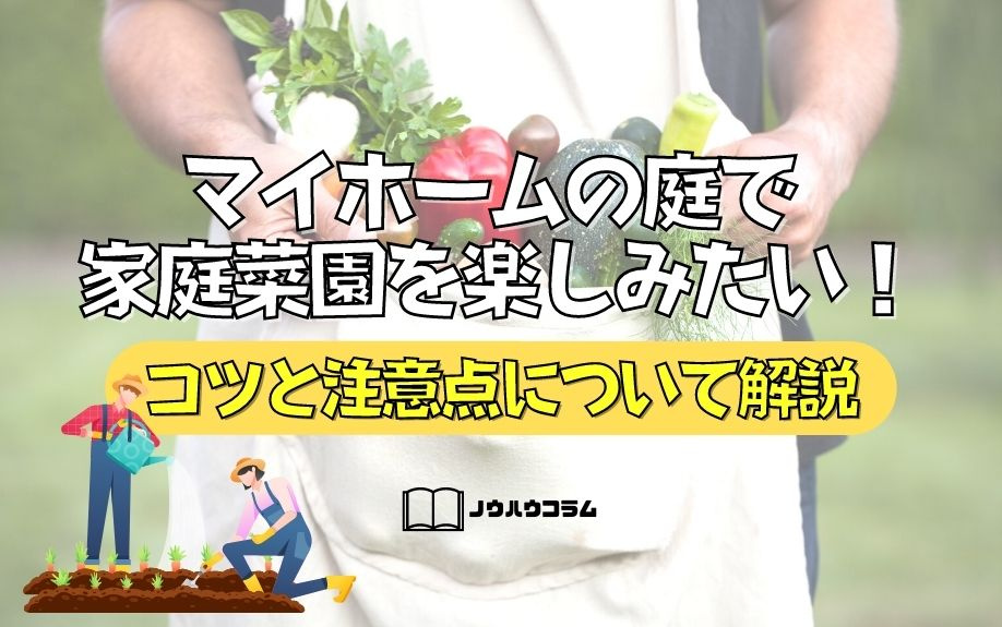 マイホームの庭で家庭菜園を楽しみたい！コツと注意点について解説の画像