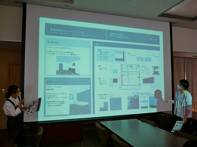 奈良女子大学×賃貸のマサキ　地域創生プロジェクト第4弾・デザイン案①性別を問わないシックスタイル