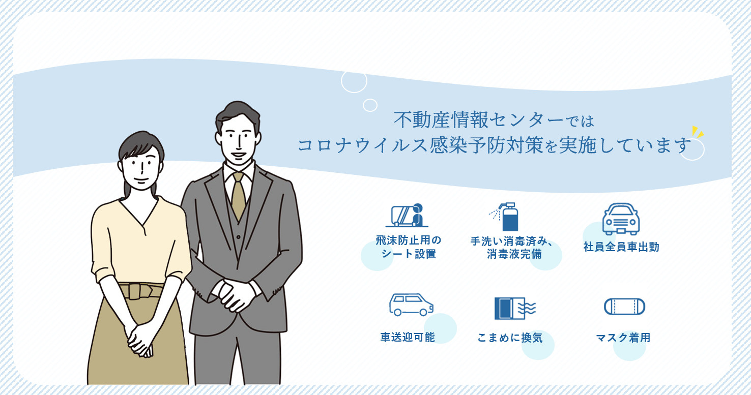 ウイルス対策実施中！の画像