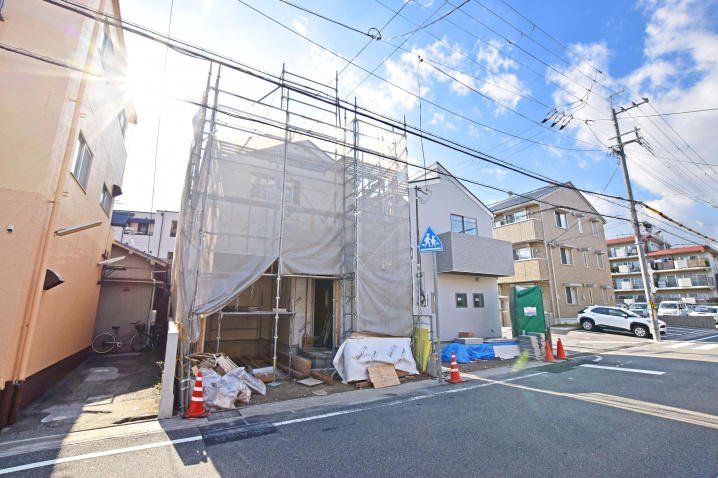 【現場進捗】伊丹市緑ヶ丘1丁目新築戸建｜全2区画の最新情報です。の画像