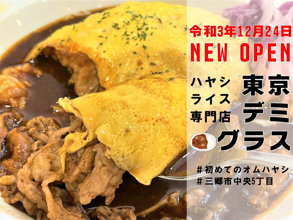 【三郷市】中央5丁目にハヤシライス専門店「東京デミグラス三郷中央店」がオープンしたので早速行ってきました！の画像