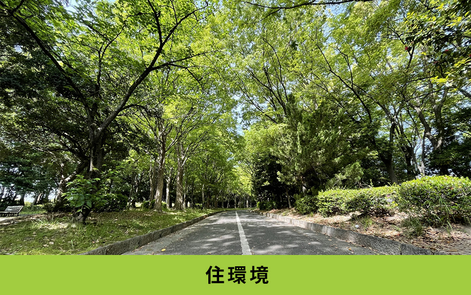 南区の宝南小学校区内は住環境に恵まれている