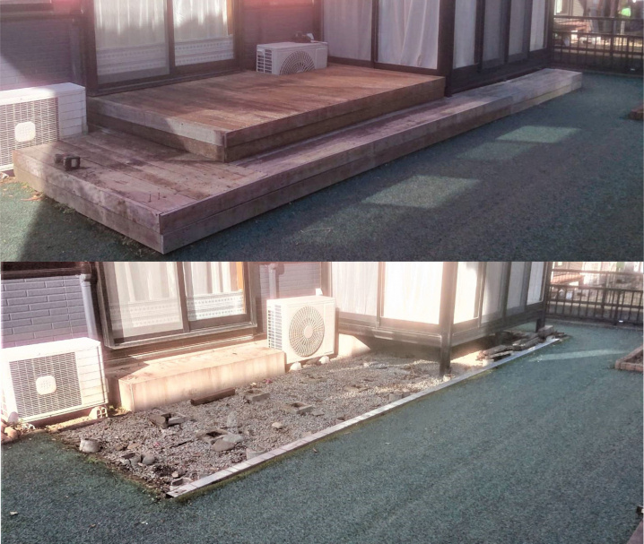 １月２８日：13年お世話になったウッドデッキを解体しましたの画像