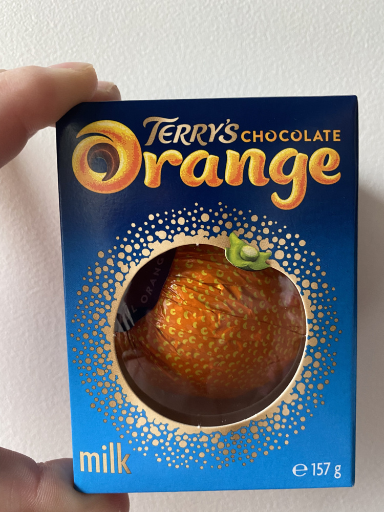 今はやりのオレンジチョコレートの画像