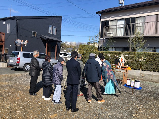 新築貸戸建の地鎮祭に参加しましたの画像