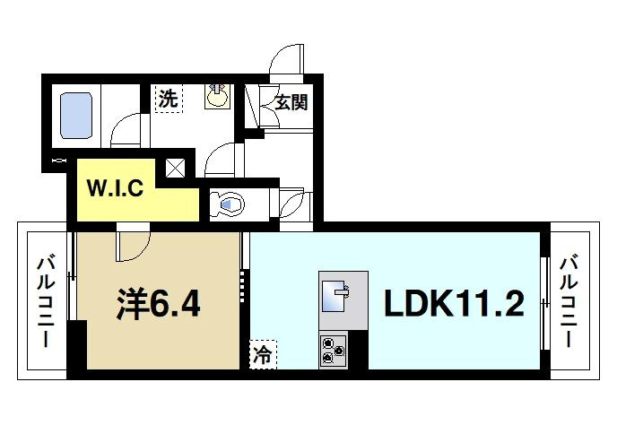 シャーメゾン　エクセルの間取り図3