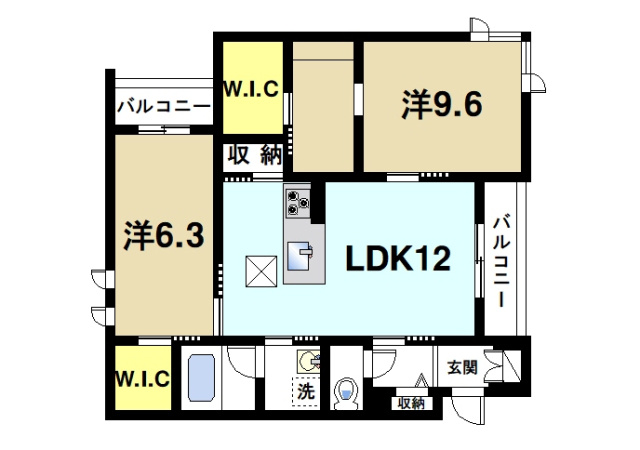 シャーメゾン　コンフォーザの間取り図2