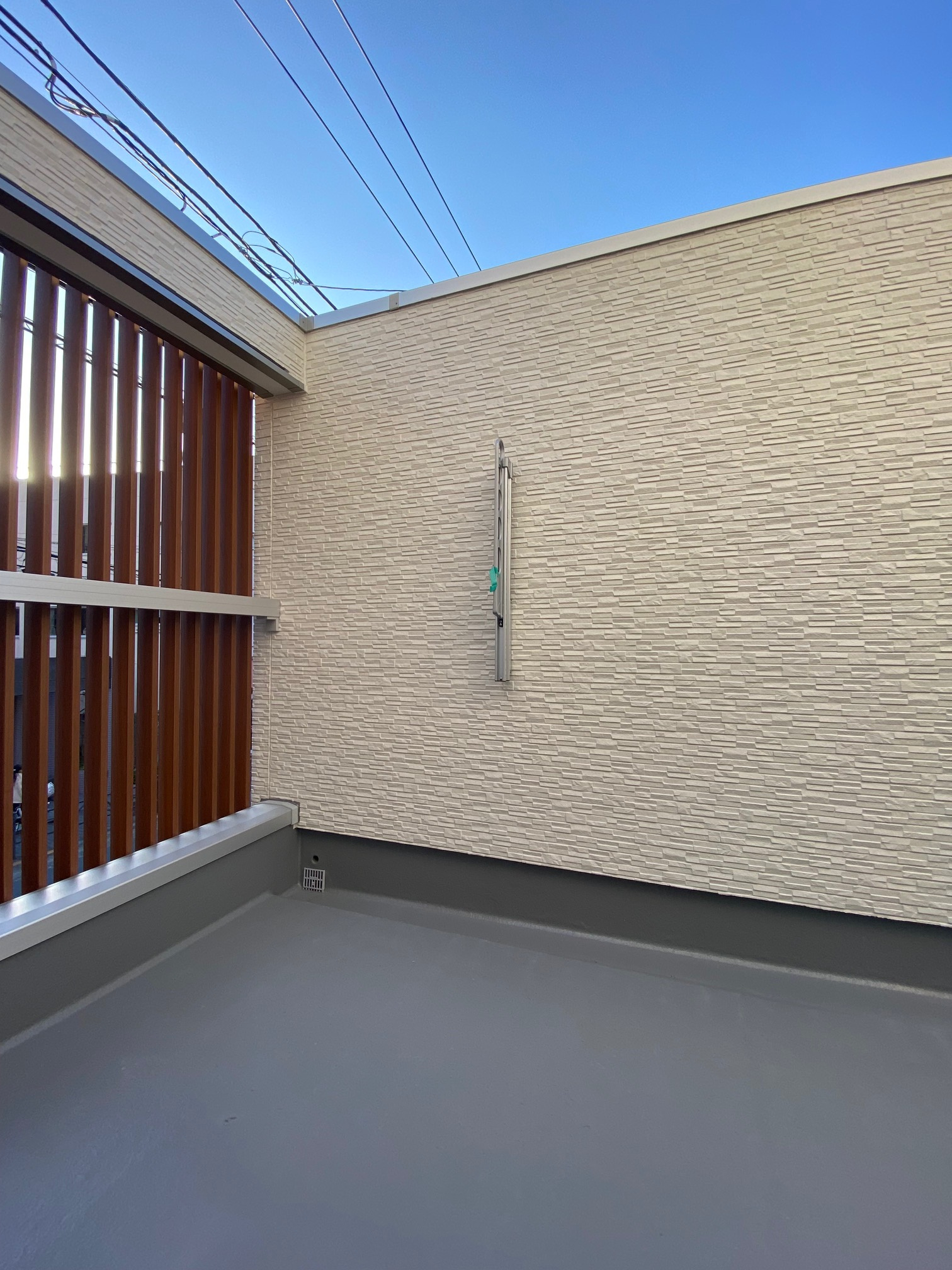 アウトドア気分のバルコニー！の画像