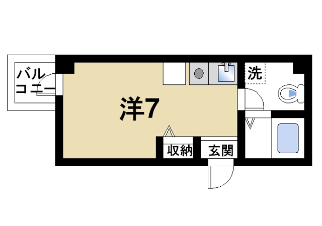 メゾン・ド・ボヌール（東向北町）の間取り図2