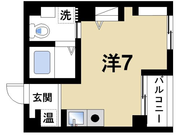 メゾン・ド・ボヌール（東向北町）の間取り図3