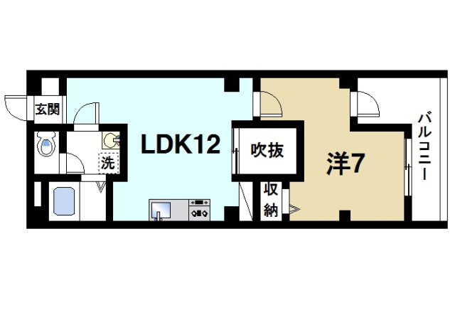 メゾン・ド・ボヌール（東向北町）の間取り図4