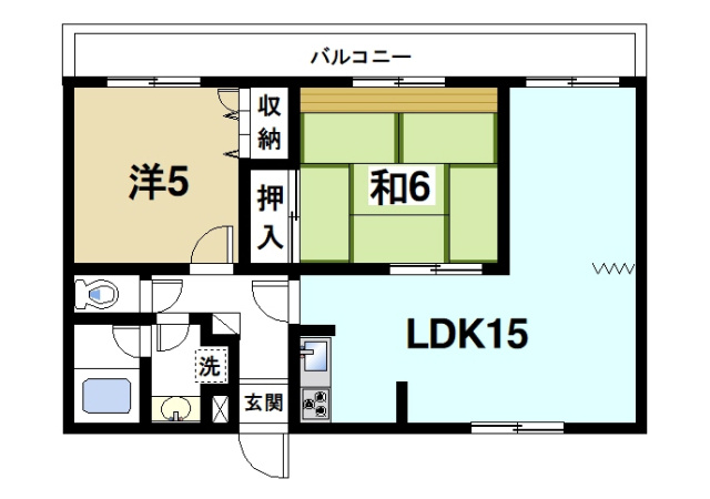 オークリーフ西大寺の間取り図2