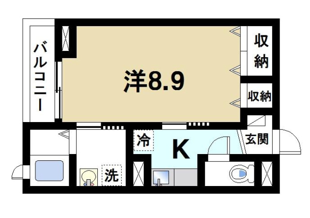 レジデンス新道の間取り図1