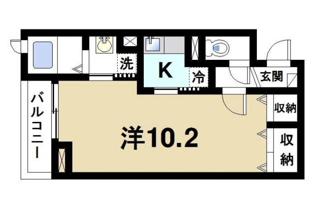 レジデンス新道の間取り図2