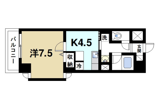 フレアコート奈良の間取り図2