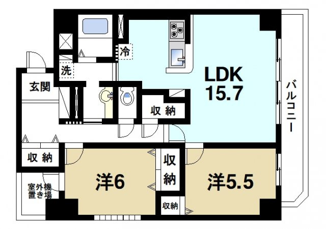 インフィニティの間取り図3