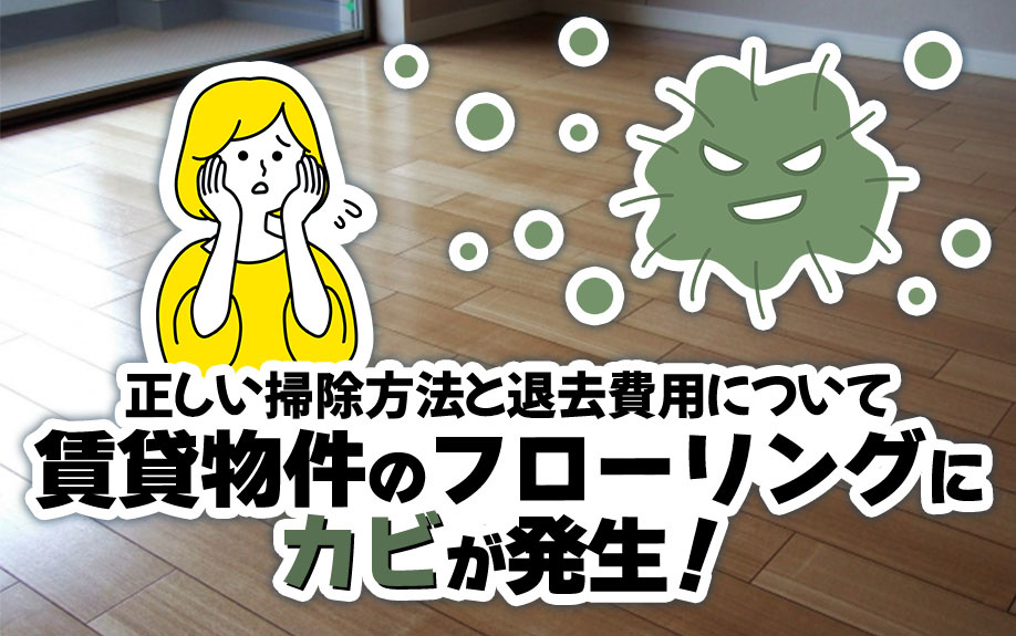 賃貸物件のフローリングにカビが発生！正しい掃除方法と退去費用についての画像