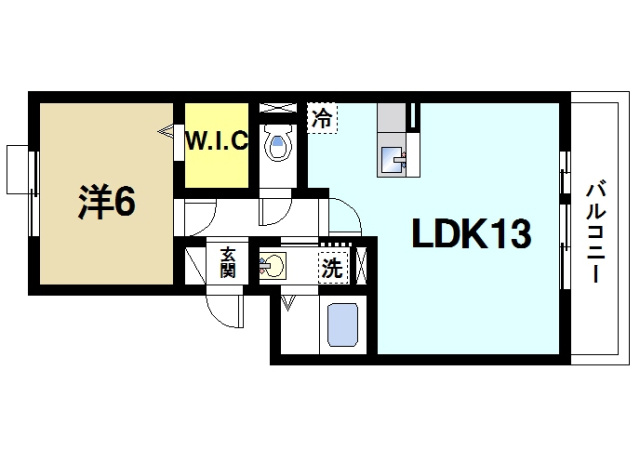 リビングタウン南紀寺の間取り図1