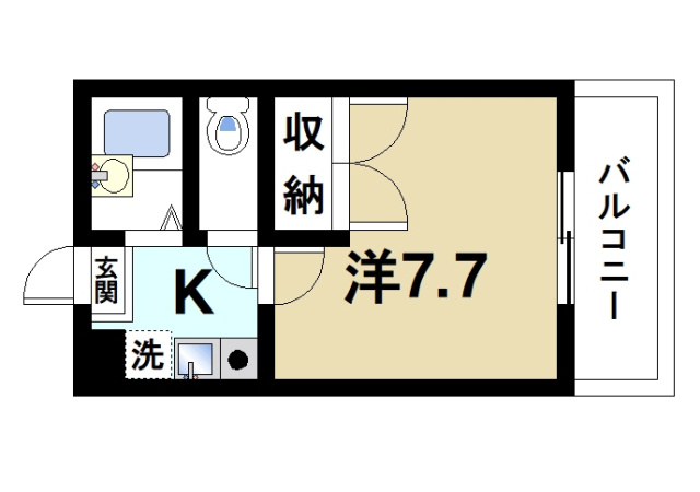 シャルマン南紀寺の間取り図1
