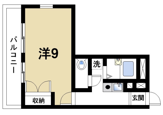 シャルマン南紀寺の間取り図2