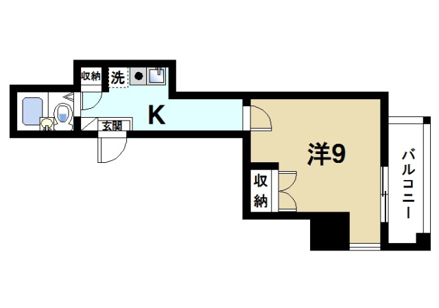 高畑マンションの間取り図3