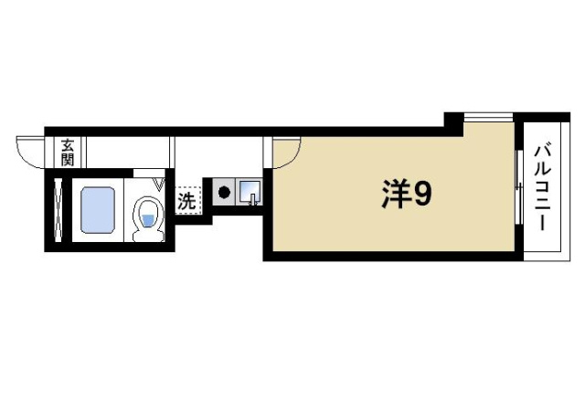 高畑マンションの間取り図4