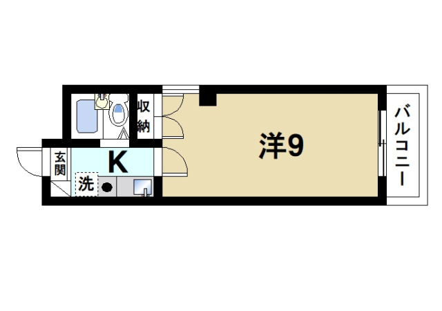 高畑マンションの間取り図5
