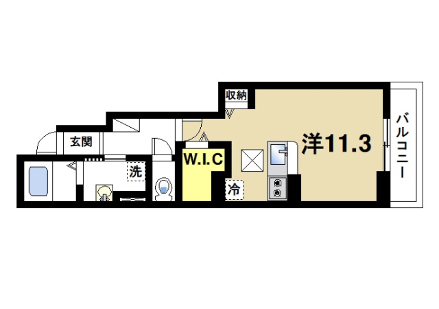アベニール（あやめ池北）の間取り図1