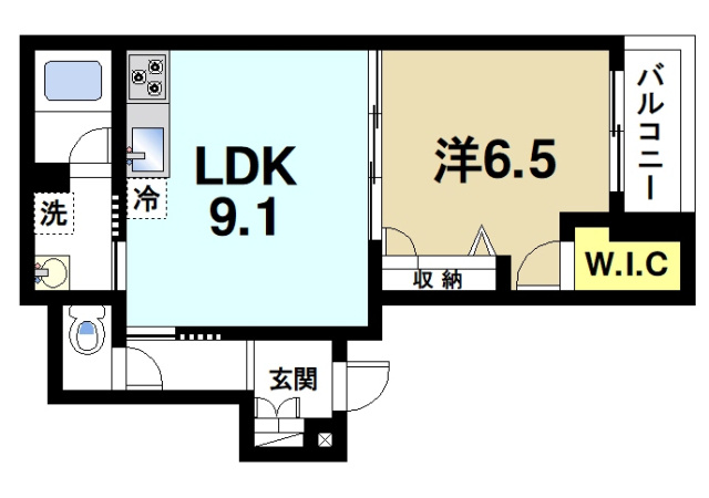 メゾンALTHEAの間取り図1