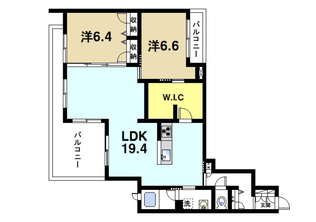 メゾンALTHEAの間取り図2